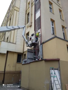 prace podczas demontażu w Gdańsku